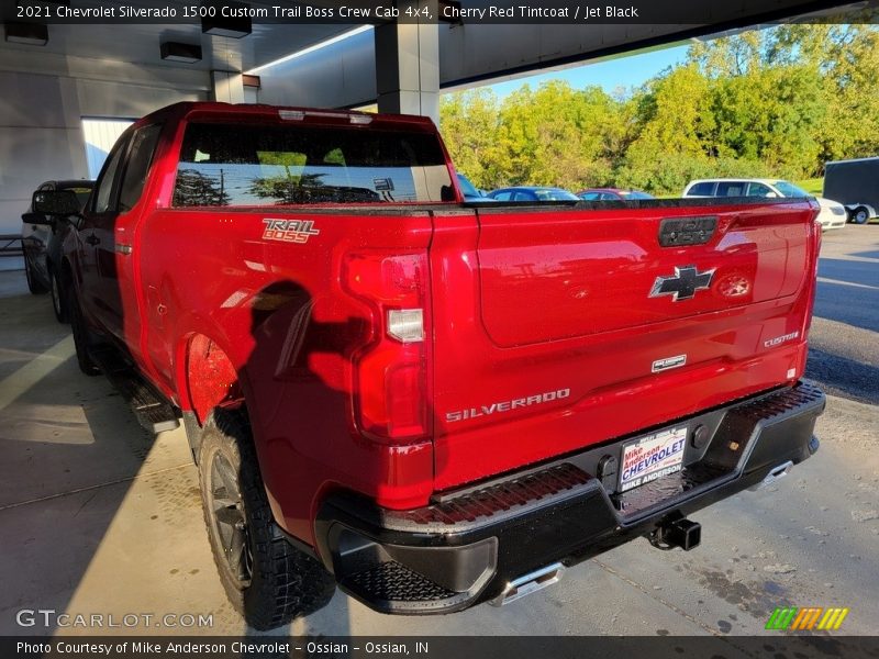 Cherry Red Tintcoat / Jet Black 2021 Chevrolet Silverado 1500 Custom Trail Boss Crew Cab 4x4