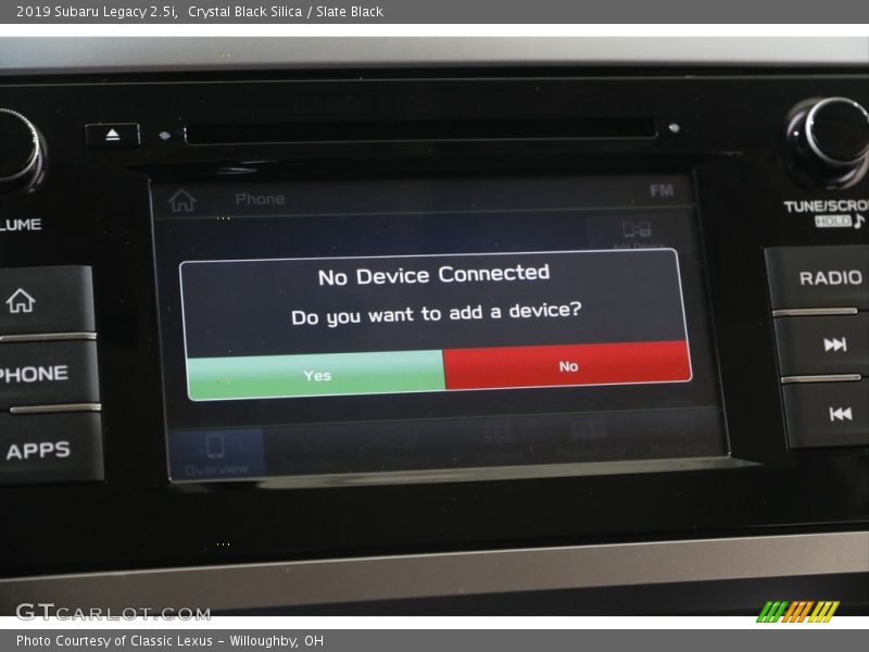 Crystal Black Silica / Slate Black 2019 Subaru Legacy 2.5i