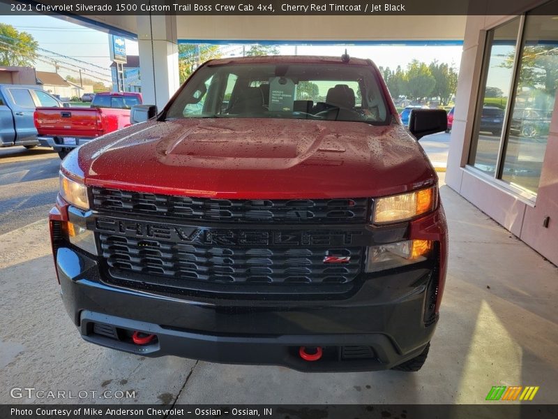 Cherry Red Tintcoat / Jet Black 2021 Chevrolet Silverado 1500 Custom Trail Boss Crew Cab 4x4