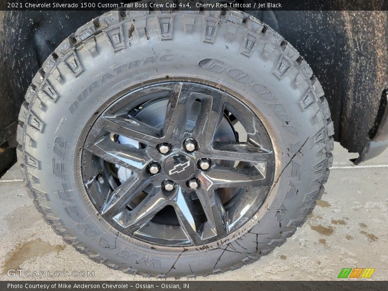 Cherry Red Tintcoat / Jet Black 2021 Chevrolet Silverado 1500 Custom Trail Boss Crew Cab 4x4