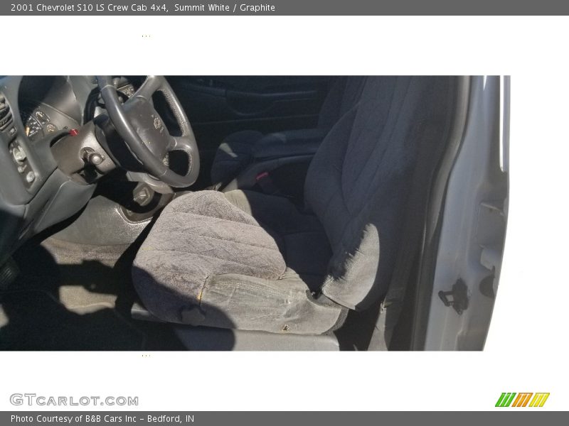 Summit White / Graphite 2001 Chevrolet S10 LS Crew Cab 4x4