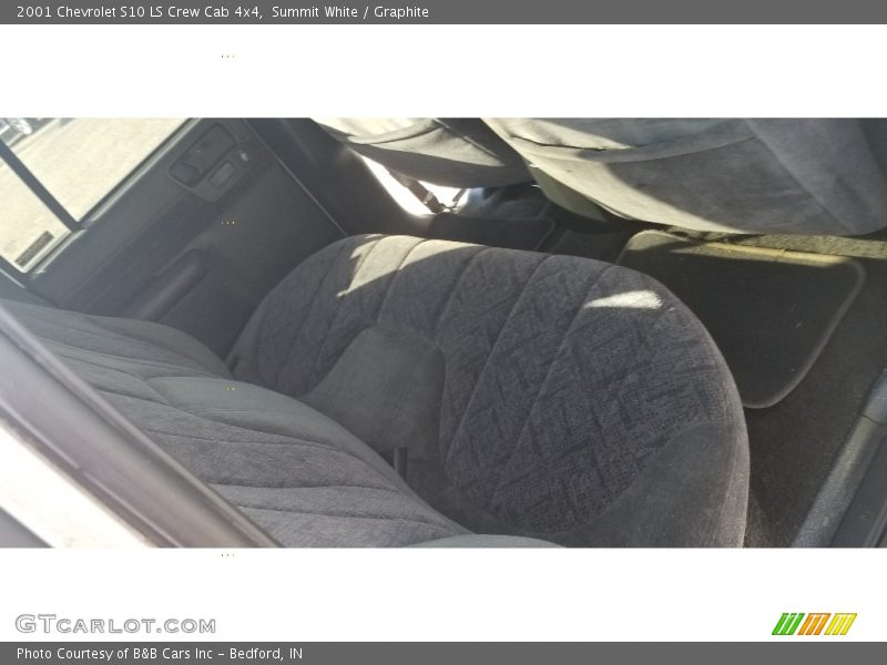 Summit White / Graphite 2001 Chevrolet S10 LS Crew Cab 4x4