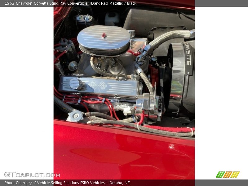 Dark Red Metallic / Black 1963 Chevrolet Corvette Sting Ray Convertible