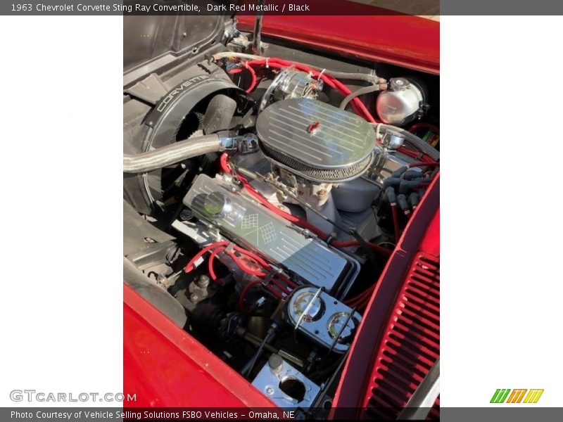 Dark Red Metallic / Black 1963 Chevrolet Corvette Sting Ray Convertible