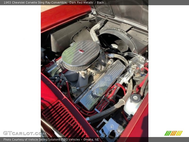 Dark Red Metallic / Black 1963 Chevrolet Corvette Sting Ray Convertible