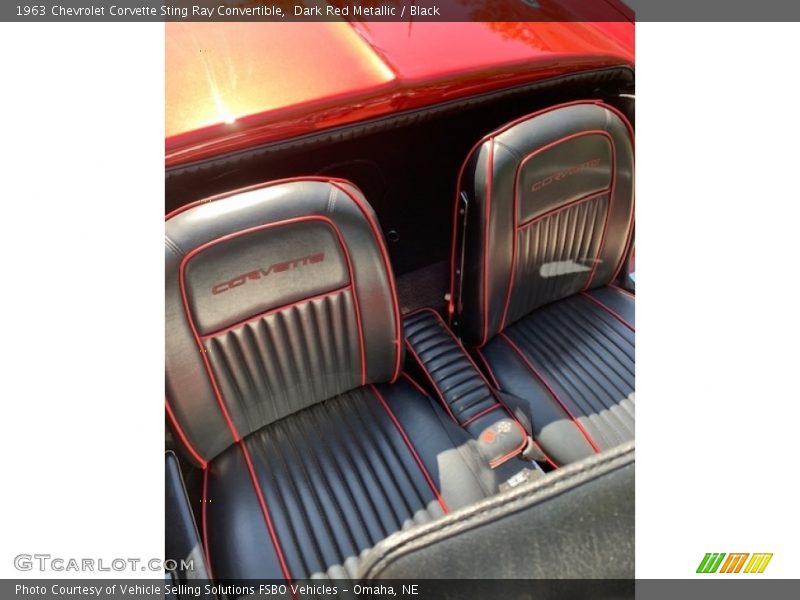 Dark Red Metallic / Black 1963 Chevrolet Corvette Sting Ray Convertible