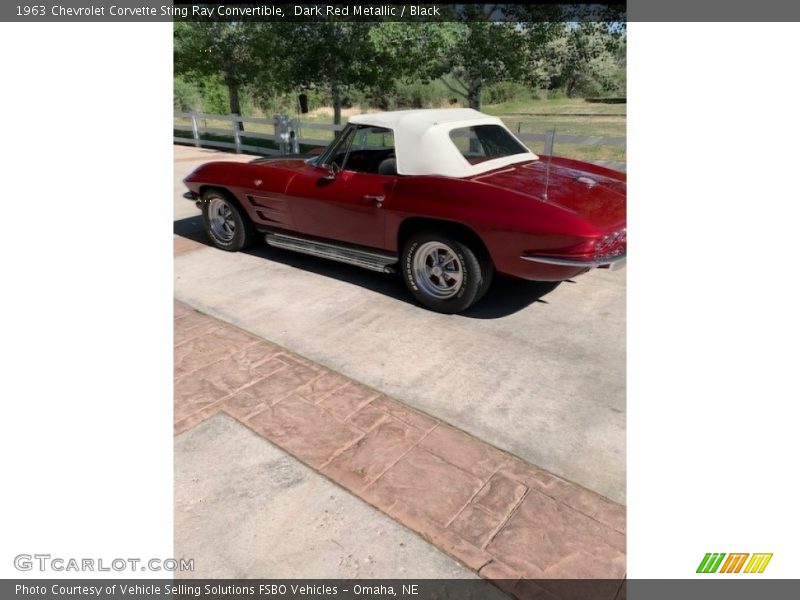 Dark Red Metallic / Black 1963 Chevrolet Corvette Sting Ray Convertible