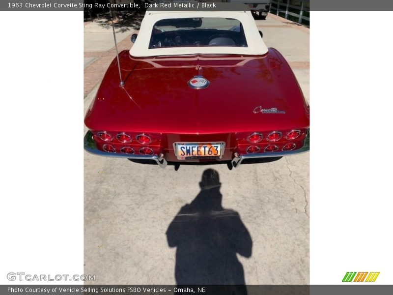 Dark Red Metallic / Black 1963 Chevrolet Corvette Sting Ray Convertible