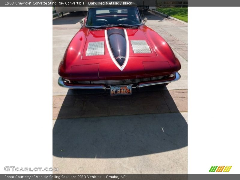 Dark Red Metallic / Black 1963 Chevrolet Corvette Sting Ray Convertible