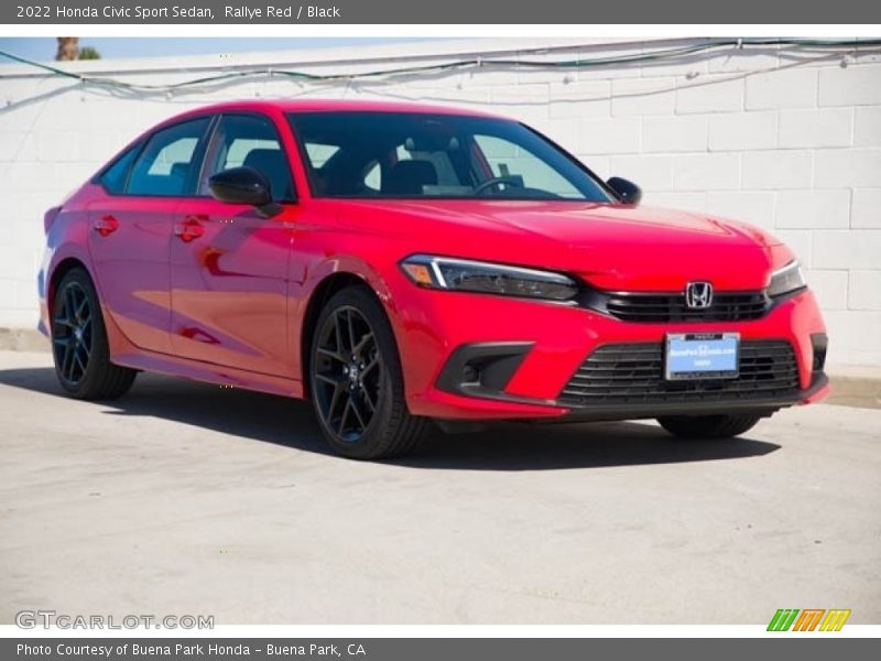 Rallye Red / Black 2022 Honda Civic Sport Sedan