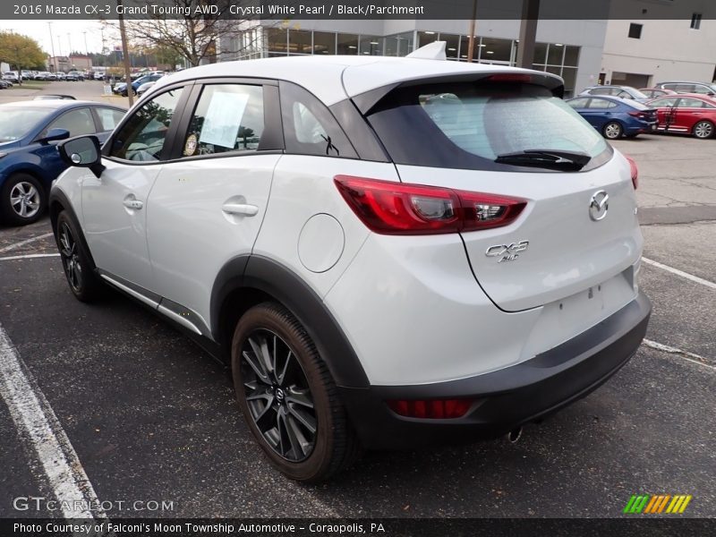 Crystal White Pearl / Black/Parchment 2016 Mazda CX-3 Grand Touring AWD