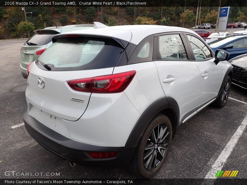 Crystal White Pearl / Black/Parchment 2016 Mazda CX-3 Grand Touring AWD