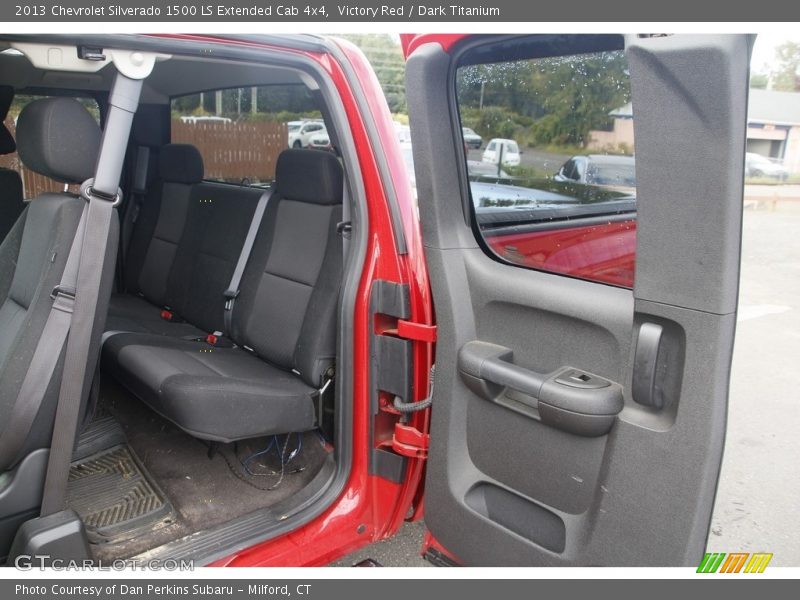 Victory Red / Dark Titanium 2013 Chevrolet Silverado 1500 LS Extended Cab 4x4