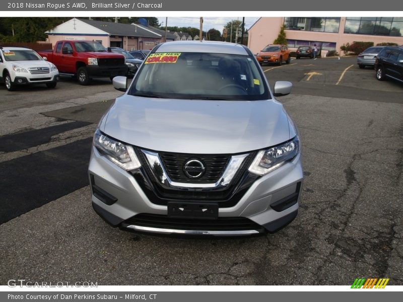 Brilliant Silver / Charcoal 2018 Nissan Rogue S AWD