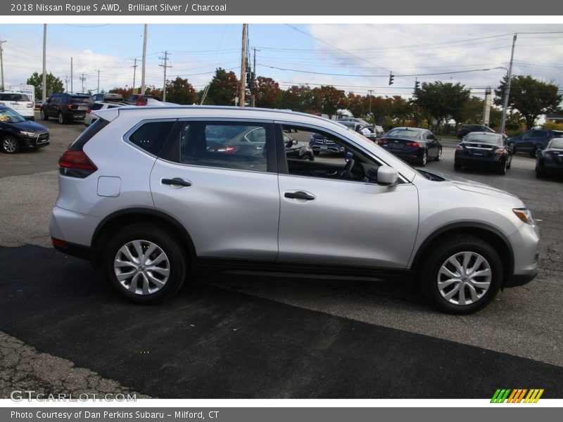 Brilliant Silver / Charcoal 2018 Nissan Rogue S AWD