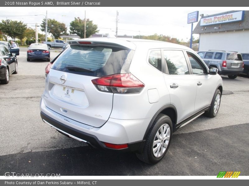 Brilliant Silver / Charcoal 2018 Nissan Rogue S AWD
