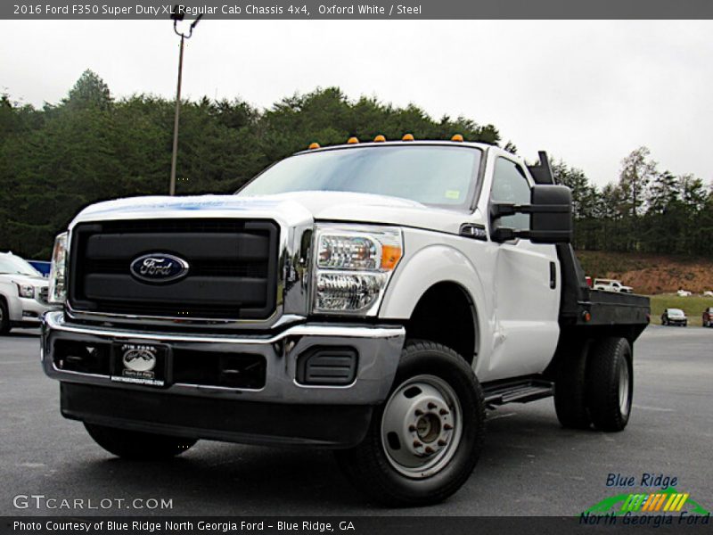 Oxford White / Steel 2016 Ford F350 Super Duty XL Regular Cab Chassis 4x4