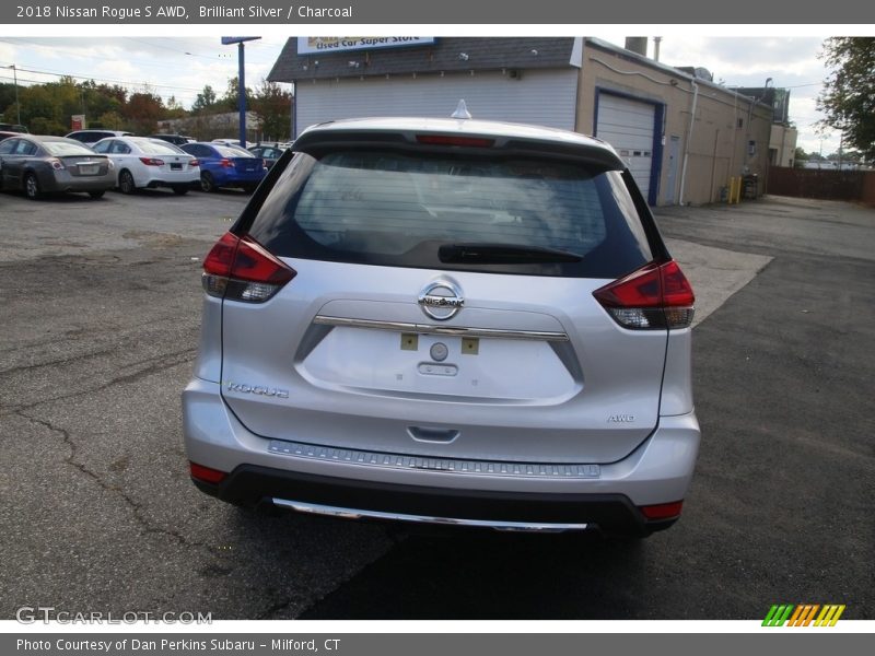 Brilliant Silver / Charcoal 2018 Nissan Rogue S AWD