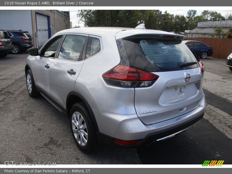 Brilliant Silver / Charcoal 2018 Nissan Rogue S AWD