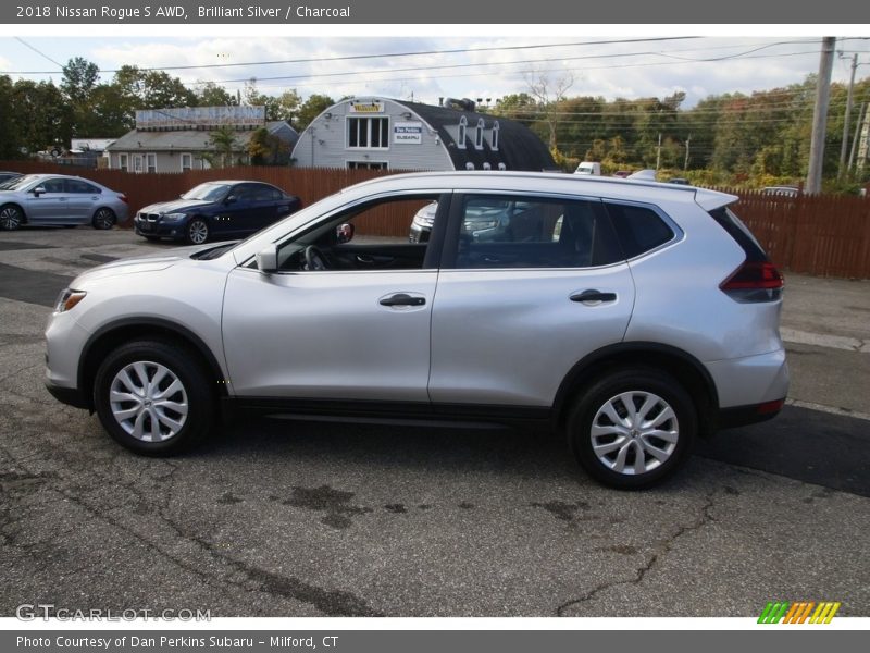 Brilliant Silver / Charcoal 2018 Nissan Rogue S AWD