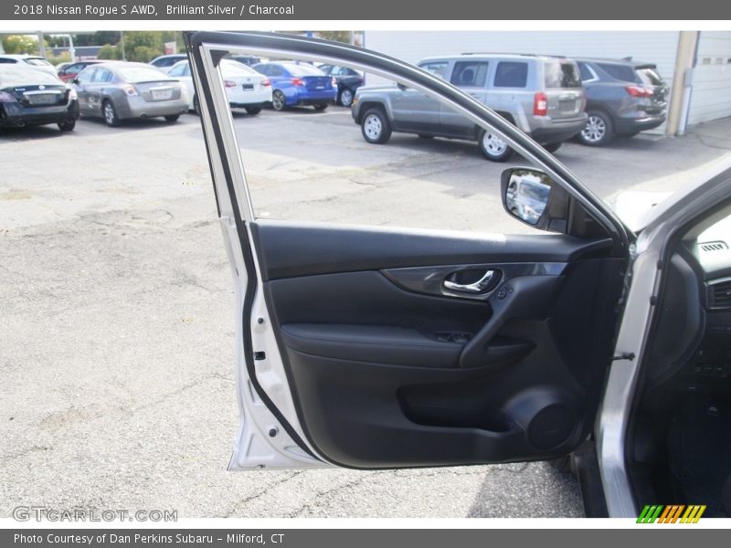 Brilliant Silver / Charcoal 2018 Nissan Rogue S AWD