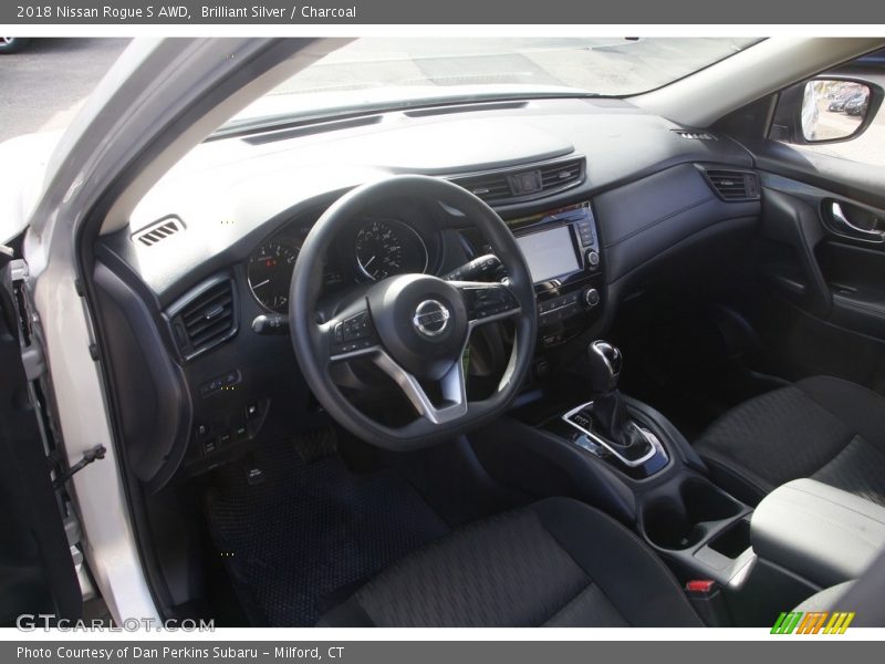 Brilliant Silver / Charcoal 2018 Nissan Rogue S AWD