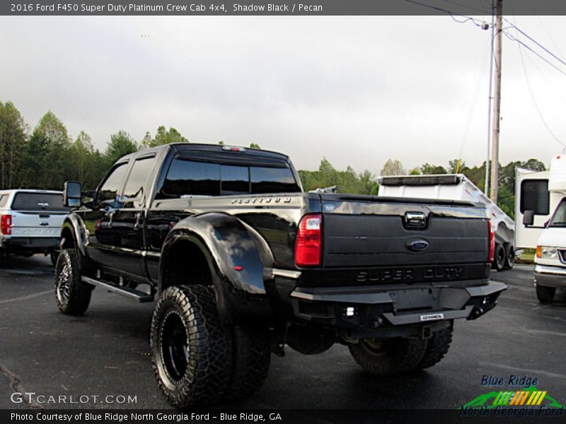 Shadow Black / Pecan 2016 Ford F450 Super Duty Platinum Crew Cab 4x4