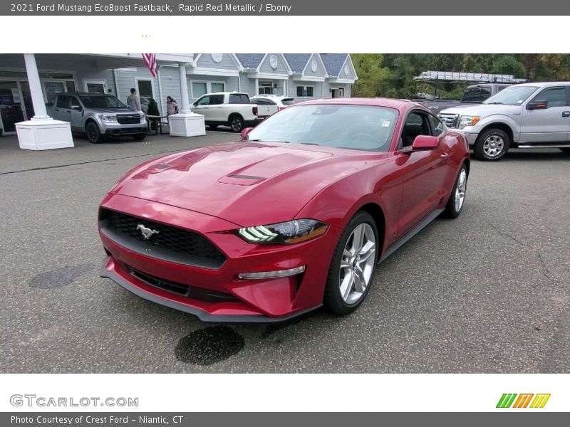 Rapid Red Metallic / Ebony 2021 Ford Mustang EcoBoost Fastback