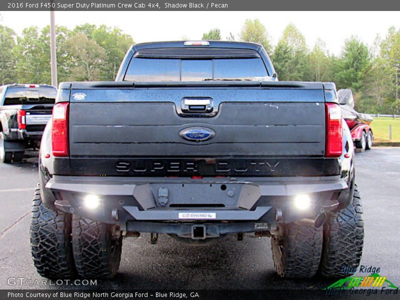 Shadow Black / Pecan 2016 Ford F450 Super Duty Platinum Crew Cab 4x4
