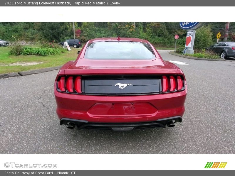 Rapid Red Metallic / Ebony 2021 Ford Mustang EcoBoost Fastback