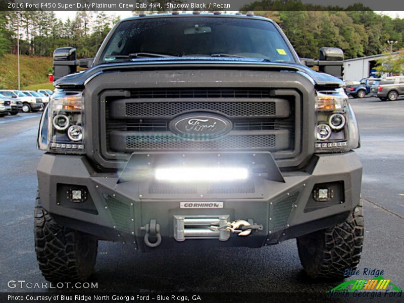 Shadow Black / Pecan 2016 Ford F450 Super Duty Platinum Crew Cab 4x4