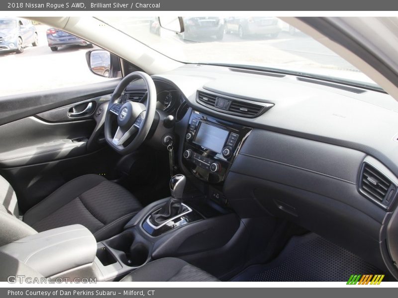 Brilliant Silver / Charcoal 2018 Nissan Rogue S AWD