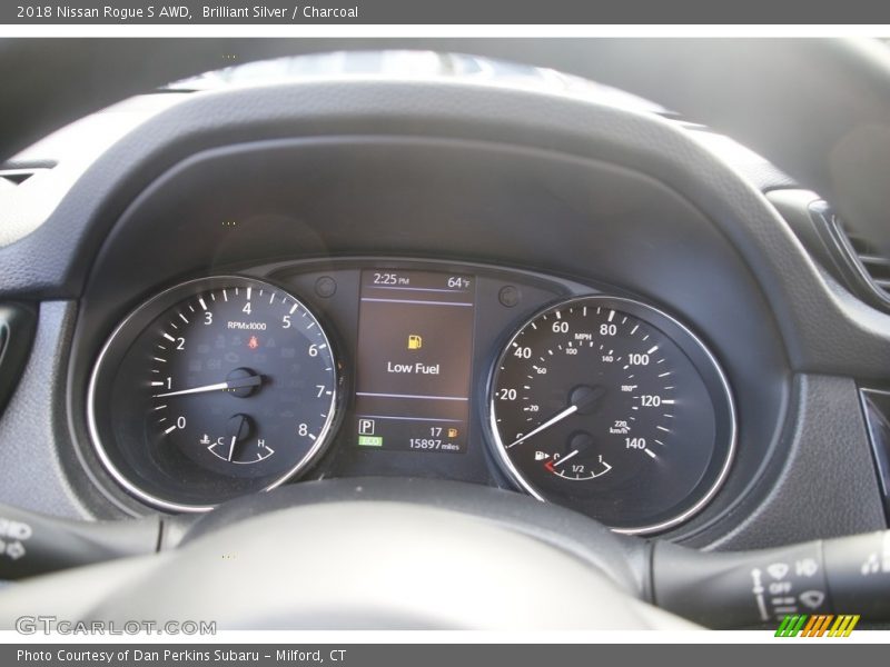 Brilliant Silver / Charcoal 2018 Nissan Rogue S AWD