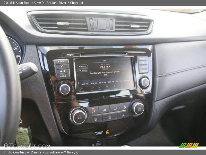 Brilliant Silver / Charcoal 2018 Nissan Rogue S AWD