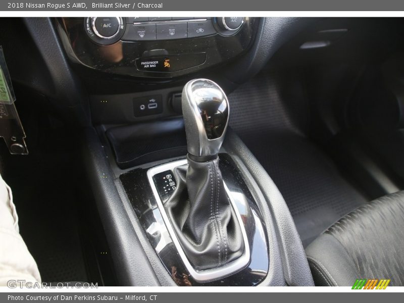 Brilliant Silver / Charcoal 2018 Nissan Rogue S AWD
