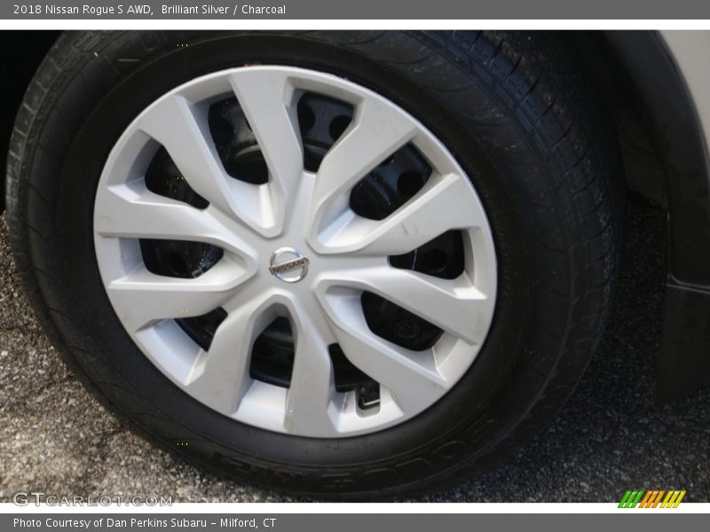 Brilliant Silver / Charcoal 2018 Nissan Rogue S AWD