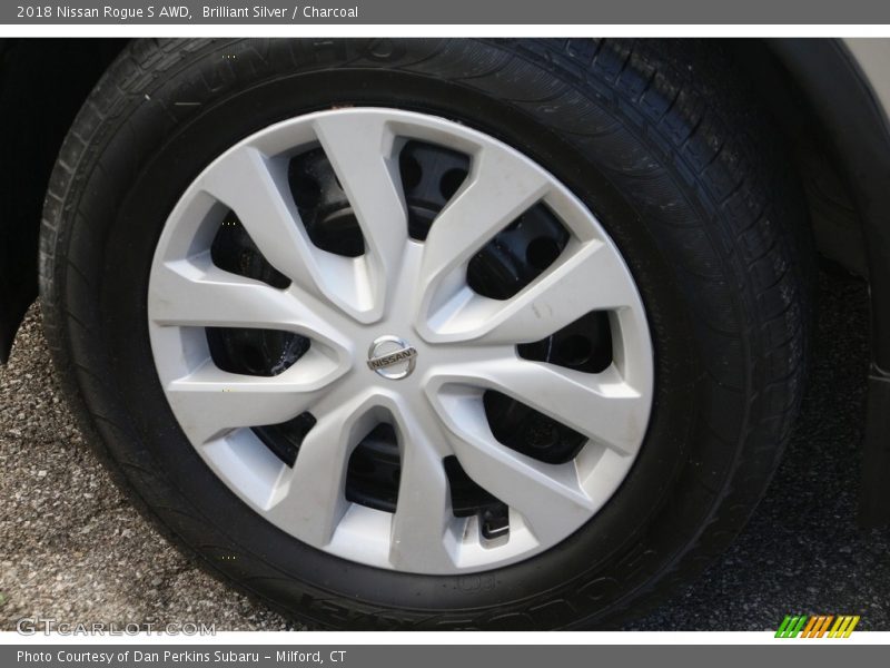 Brilliant Silver / Charcoal 2018 Nissan Rogue S AWD
