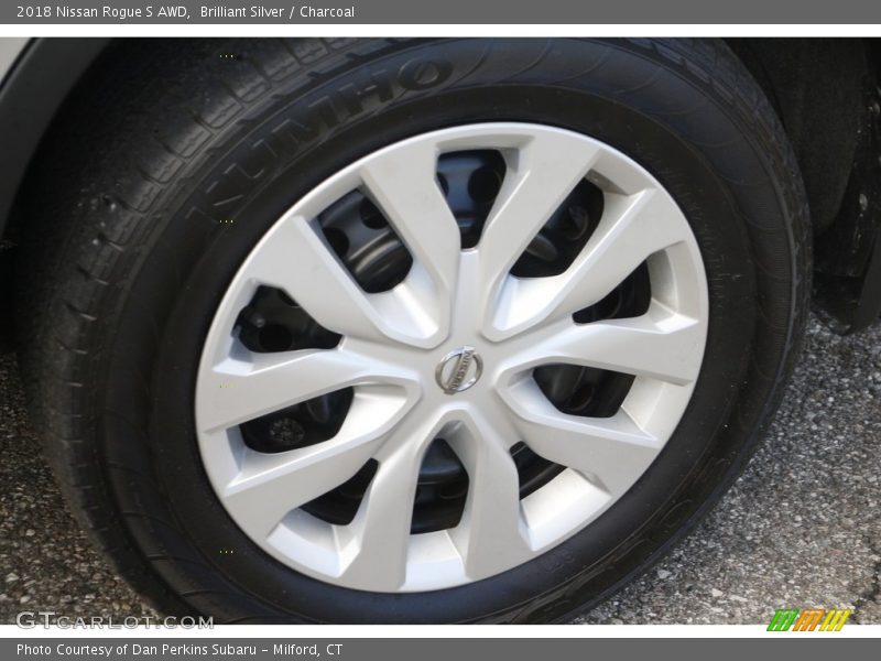 Brilliant Silver / Charcoal 2018 Nissan Rogue S AWD