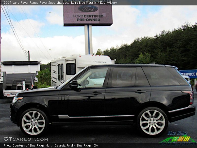 Loire Blue Metallic / Ebony/Ivory 2017 Land Rover Range Rover Supercharged