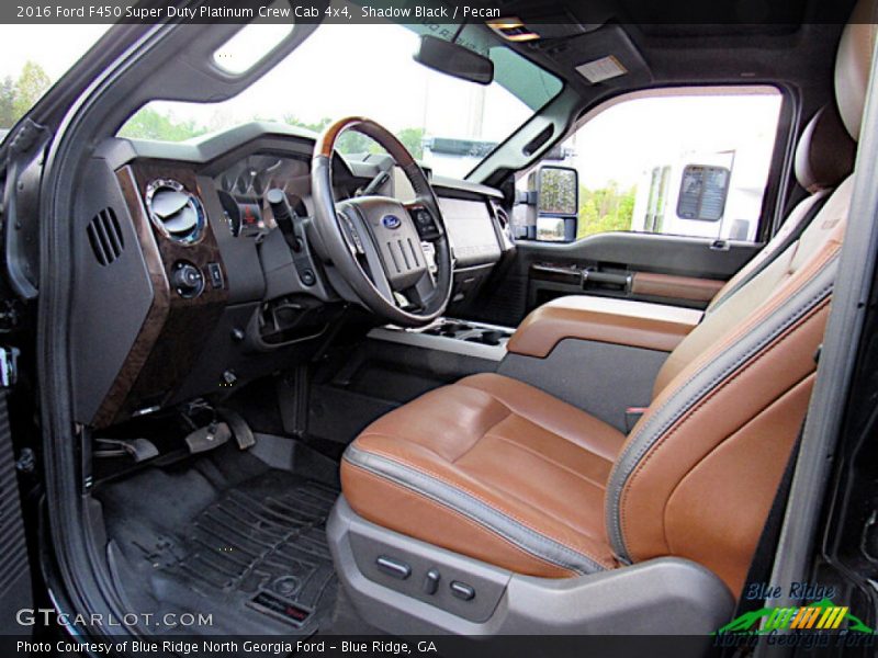  2016 F450 Super Duty Platinum Crew Cab 4x4 Pecan Interior