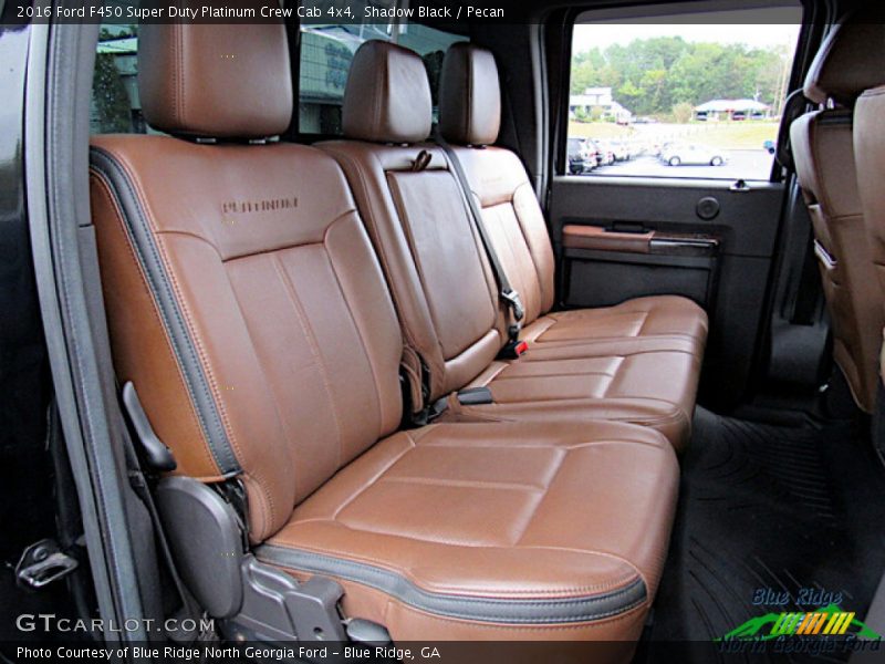 Rear Seat of 2016 F450 Super Duty Platinum Crew Cab 4x4