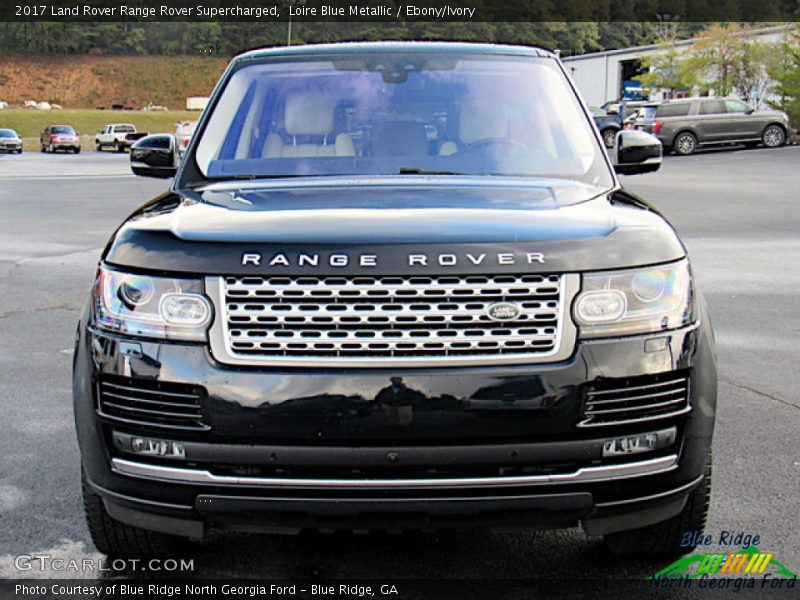 Loire Blue Metallic / Ebony/Ivory 2017 Land Rover Range Rover Supercharged