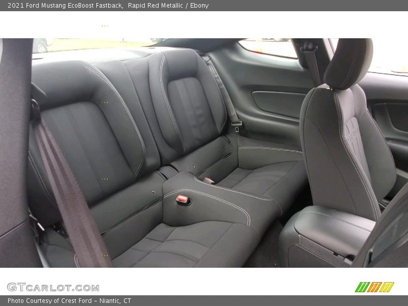 Rear Seat of 2021 Mustang EcoBoost Fastback