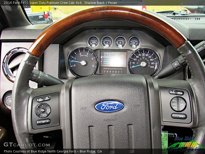 Shadow Black / Pecan 2016 Ford F450 Super Duty Platinum Crew Cab 4x4