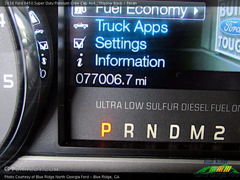 Shadow Black / Pecan 2016 Ford F450 Super Duty Platinum Crew Cab 4x4