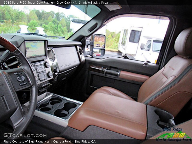 Shadow Black / Pecan 2016 Ford F450 Super Duty Platinum Crew Cab 4x4