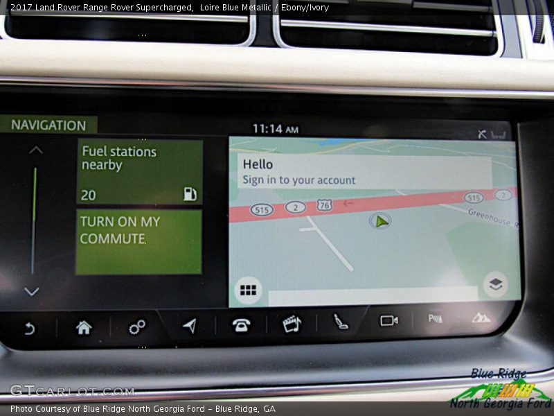 Loire Blue Metallic / Ebony/Ivory 2017 Land Rover Range Rover Supercharged