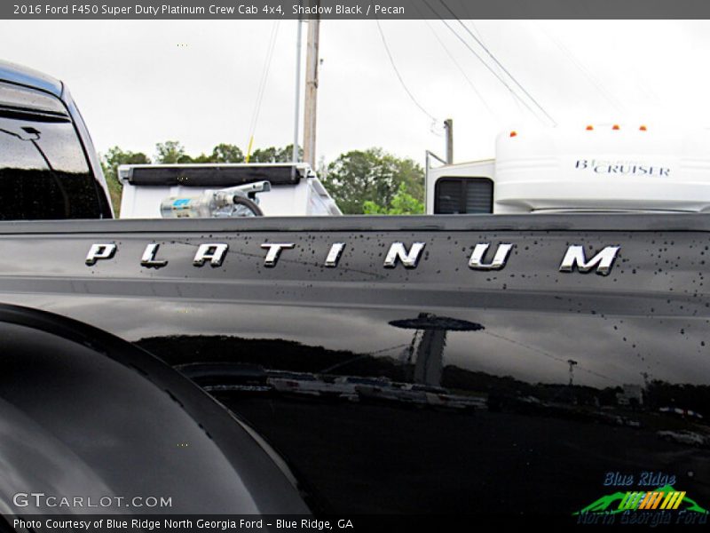 Shadow Black / Pecan 2016 Ford F450 Super Duty Platinum Crew Cab 4x4