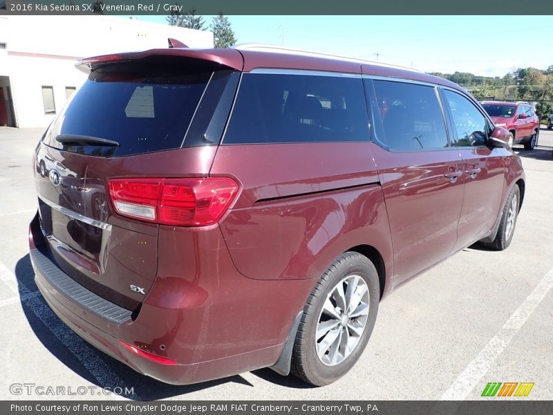 Venetian Red / Gray 2016 Kia Sedona SX
