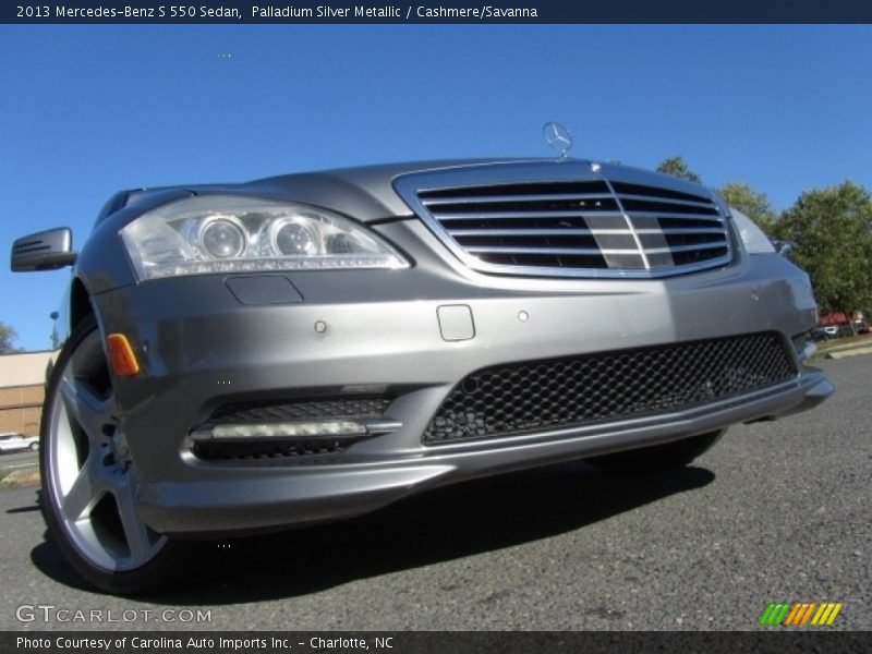 Palladium Silver Metallic / Cashmere/Savanna 2013 Mercedes-Benz S 550 Sedan
